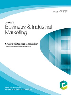 cover image of Journal of Business & Industrial Marketing, Volume 32, Number 6